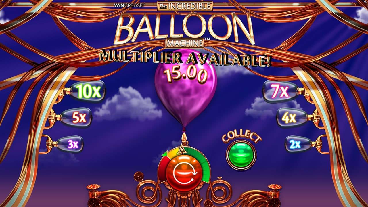 Il moltiplicatore della macchina Incredibile Balloon Win